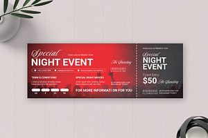 Special Night Event, a Card Template by MightyDesign