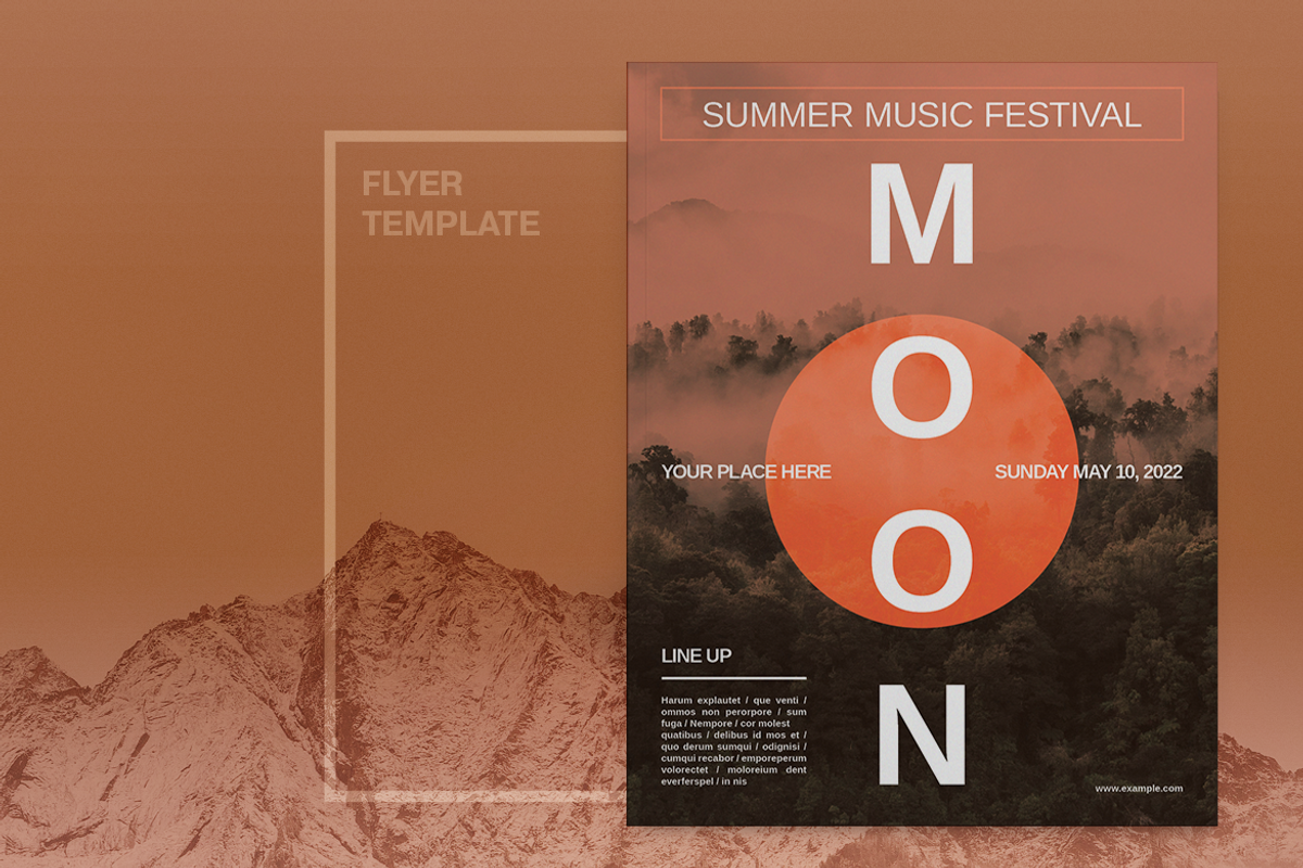 Music Festival Flyer Template, a Flyer Template by Boris Cupac (Photo 1 of 2)