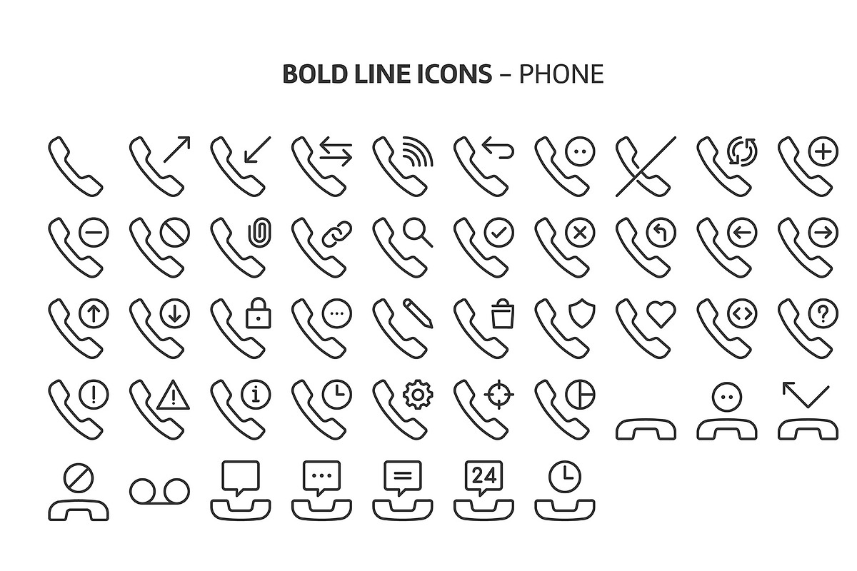Bold Line Icons, an Outline Icon by Howcolour (Photo 150 of 151)