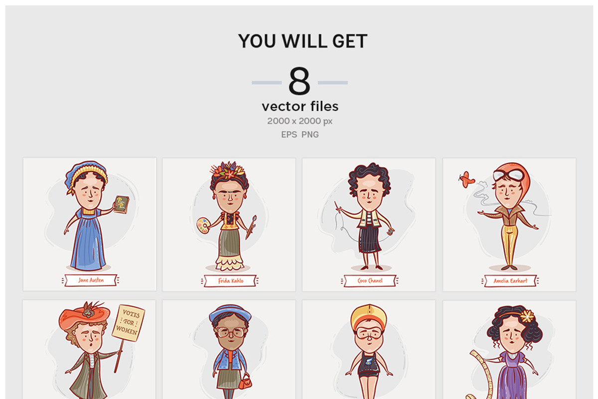 Great Women In History, an Education Illustration by Yeticrab (Photo 4 of 4)