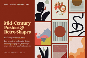 Mid-Century Posters & Retro Shapes 3