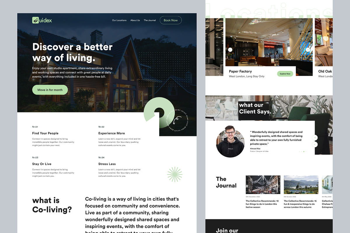 Architect Agency Landing Page, a Landing Page Template by UiDex (Photo 2 of 4)