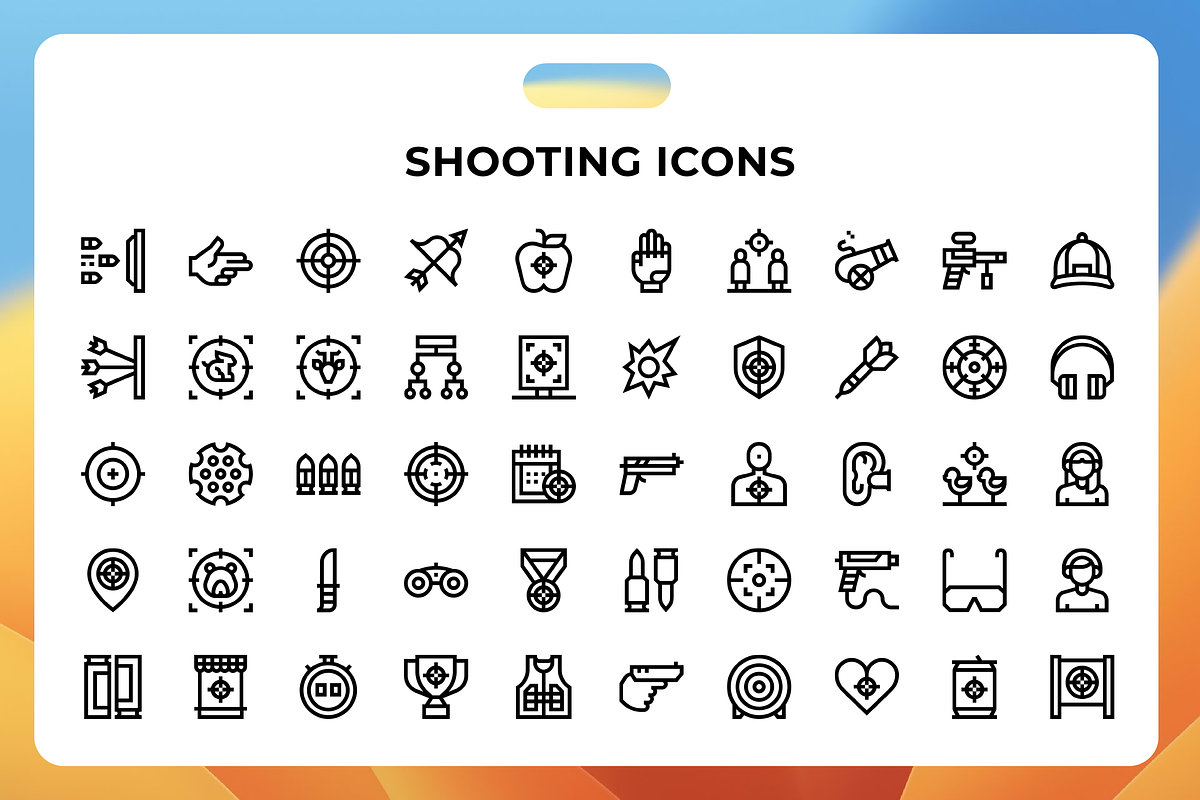 Shooting Icons, an Icon by Wencory