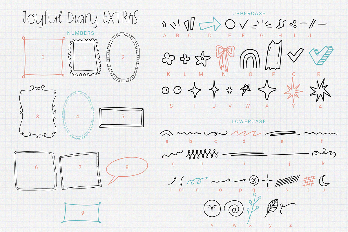 Joyful Diary | Playful Handwriting, a Handwritten Font by AnMark (Photo 11 of 14)