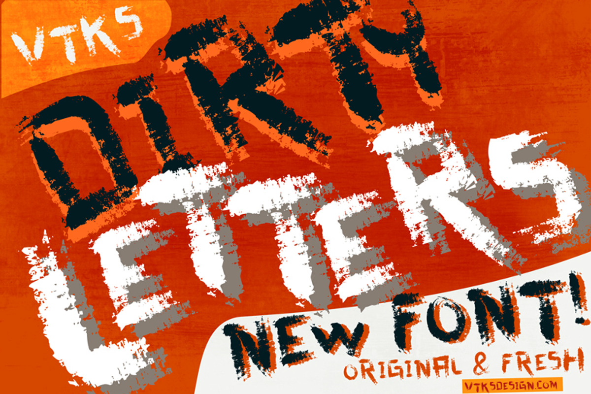 Dirty Letters new VTKS font