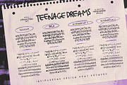 Teenage Dreams Font, a Handwritten Font by Indieground Design Inc. (Thumbnail 5 of 7)