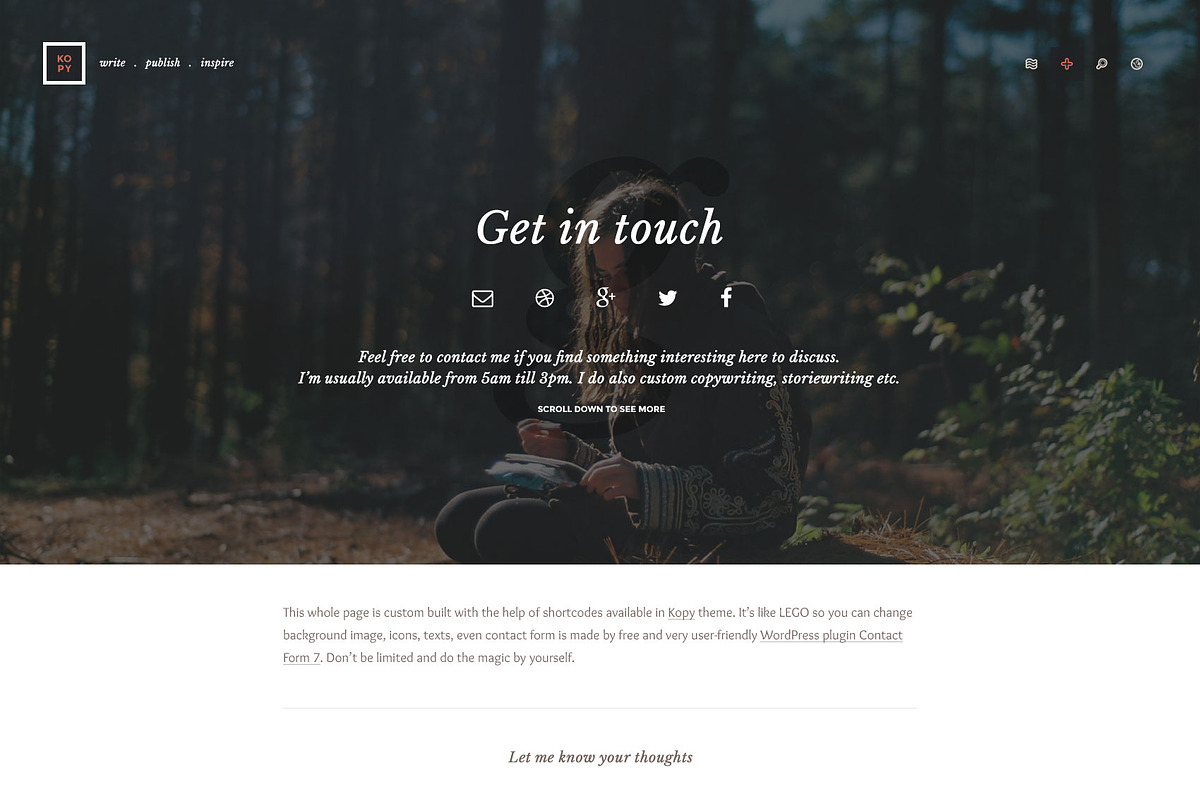 Kopy - Blogging WordPress Theme, a WordPress Template by IshYoBoy (Photo 6 of 9)