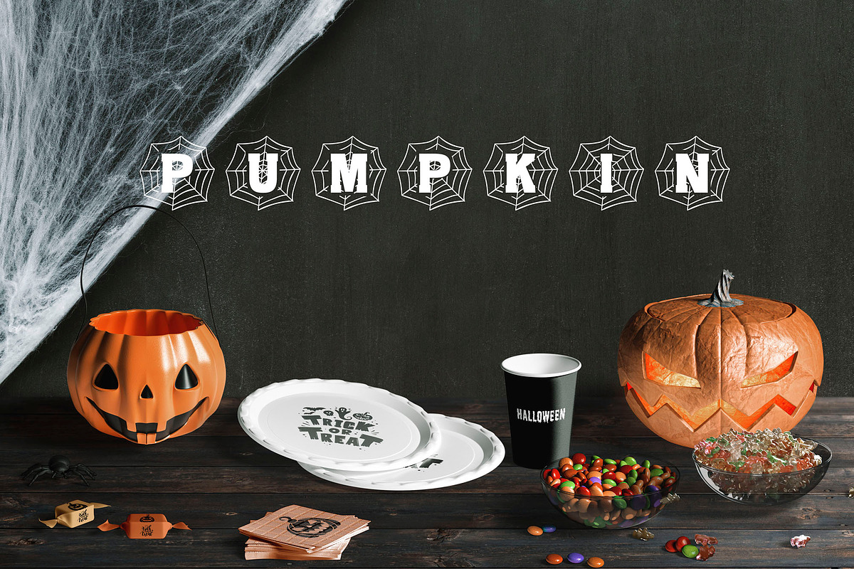 Spider Monogram Halloween Font, a Font by vladocar (Photo 3 of 5)
