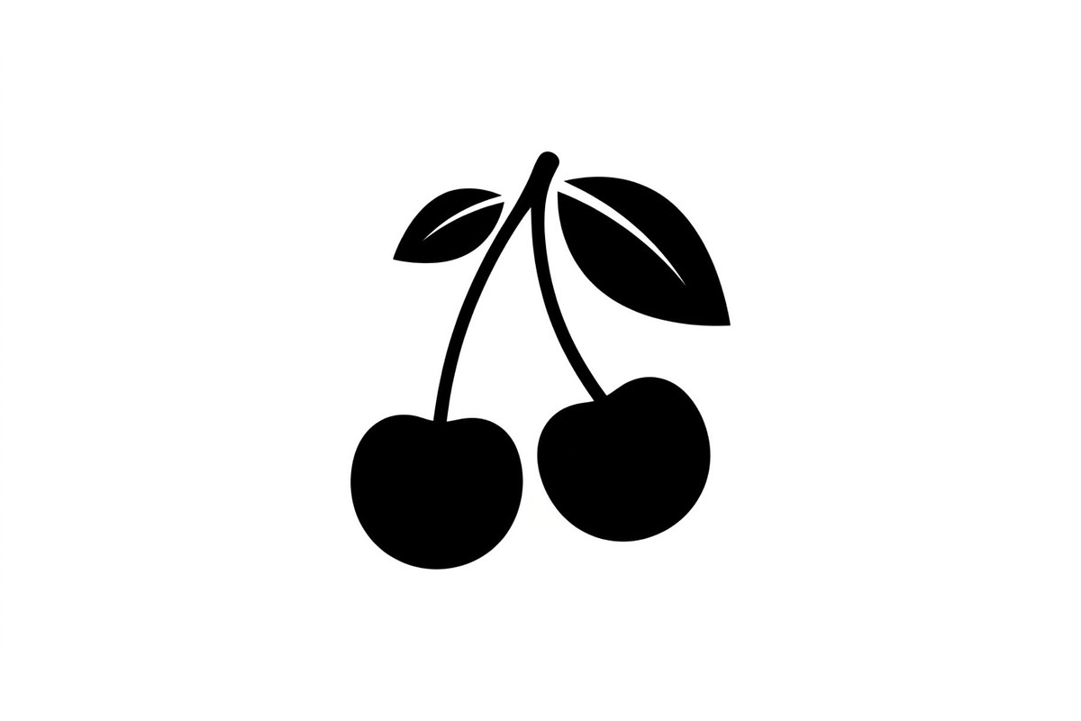 Cherry Pair Silhouette Set, an Object Graphic by Creativeshirt (Photo 2 of 3)