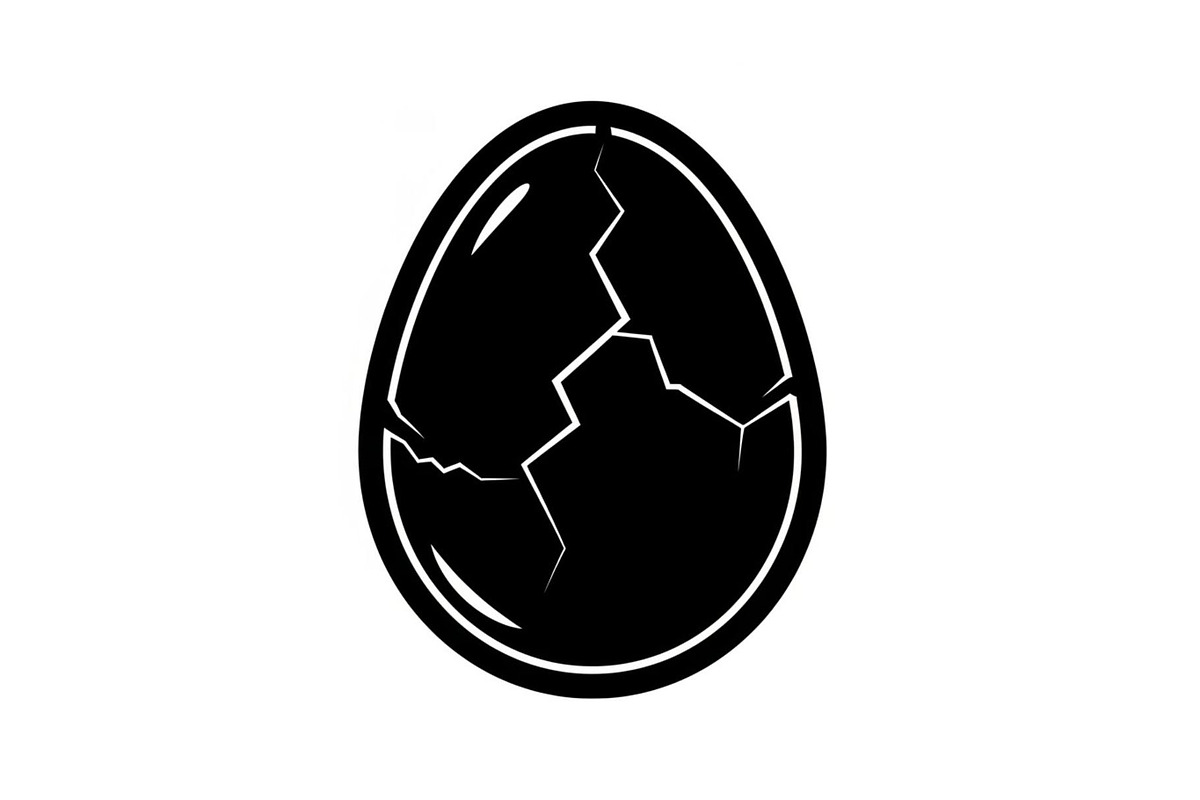 50 Cracked Egg Shell Silhouette, an Illustration by musafir_fashion (Photo 35 of 55)