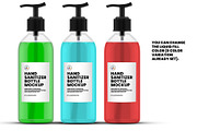 Hand Sanitizer Bottle Mockup, a Packaging Mockup by Illusiongraphic (Thumbnail 4 of 9)