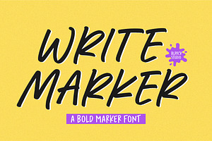 Write Marker Font