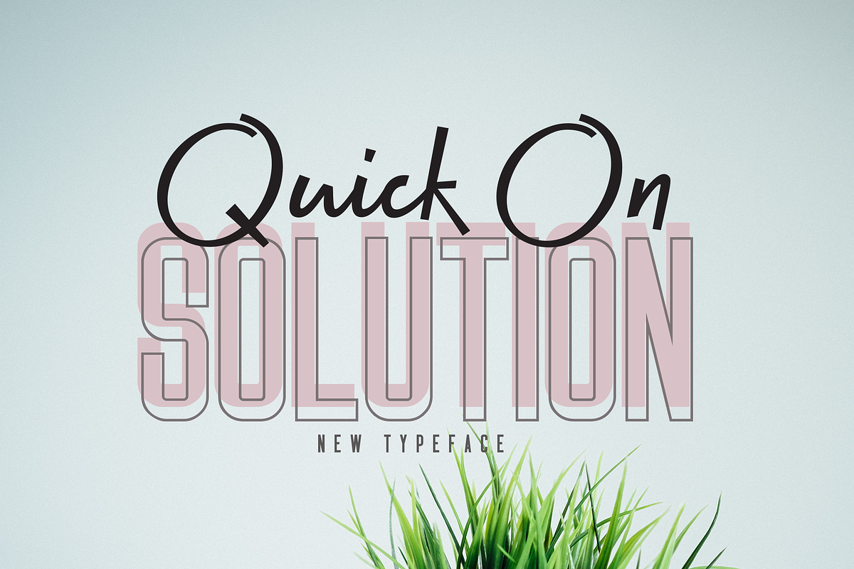 Quick On, a Script Font by GRAPHICPRESS (Photo 1 of 6)