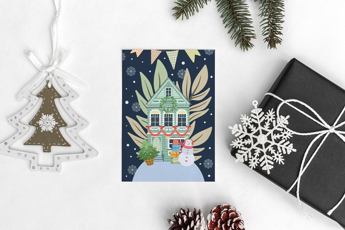 Winter Town, a Decorative Illustration by Alina Sh (Photo 8 of 8)