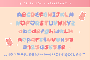 Jelly Fox A Cute Decorative Font Duo