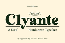 Clyante - Vintage Serif Handdrawn