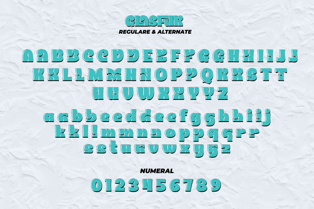 Glasfur - Bubble Display Font, a Handwritten Font by twinstd (Photo 8 of 10)
