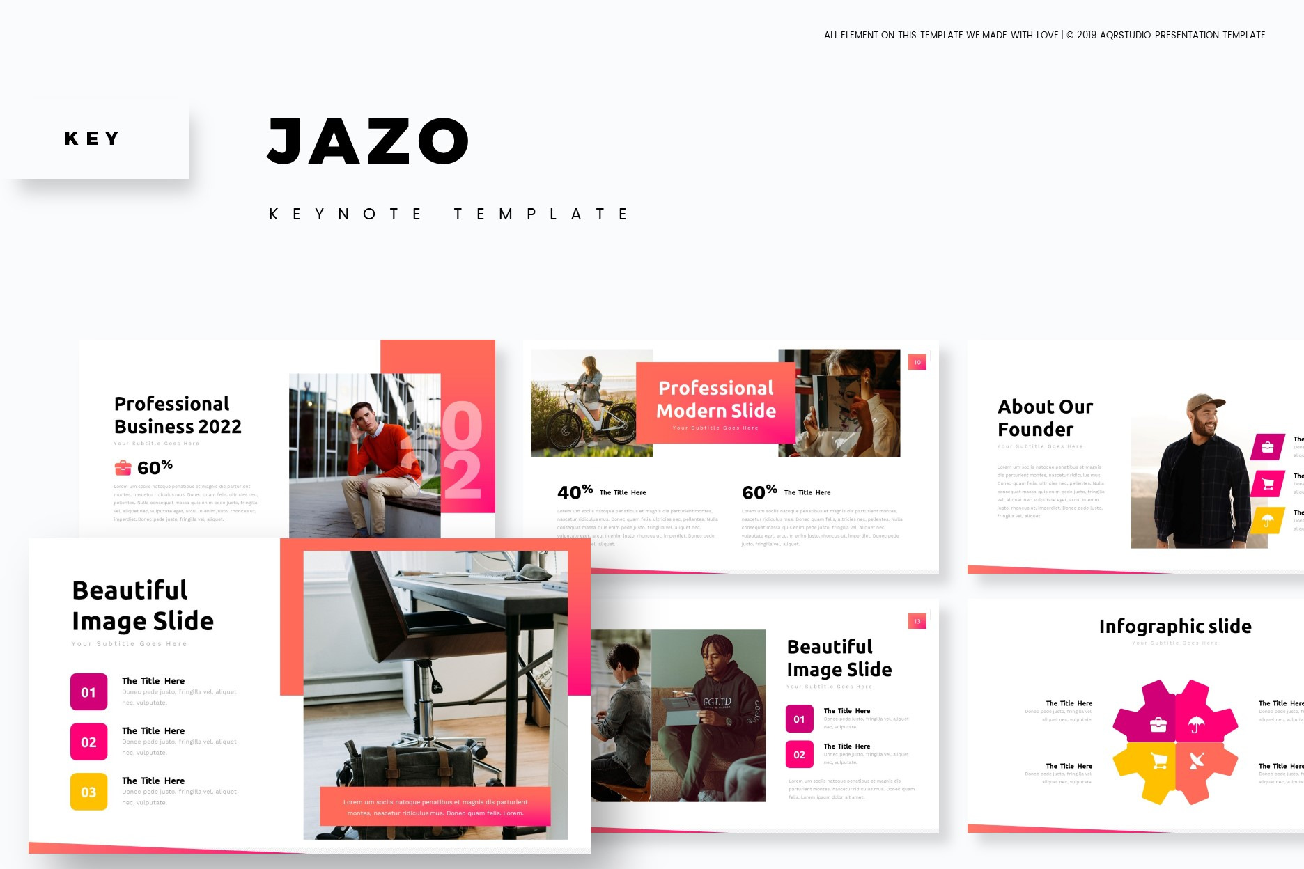 Jazo - Keynote Template, a Presentation Template by AQR Studio