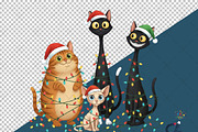 Funny Christmas Cats Sublimation Png, an Illustration by Creative Art (Thumbnail 4 of 6)