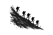 Rock Climbing Silhouette Bundle, an Object Graphic by Designs_River (Thumbnail 14 of 16)