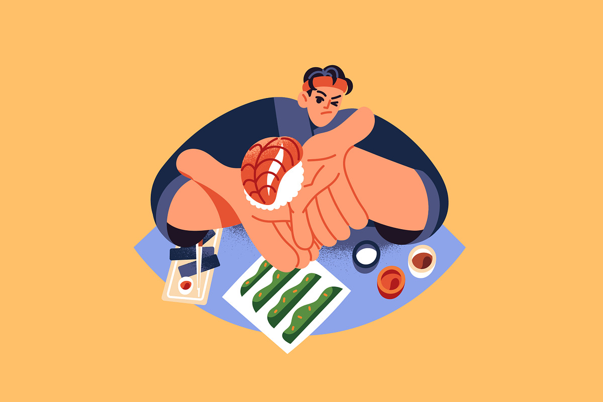 Chefs cooking food set, a Food Illustration by PaperTrident (Photo 8 of 11)