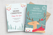 Merry Christmas Greetings Cards, a Card Template by BrandPacks (Thumbnail 1 of 5)