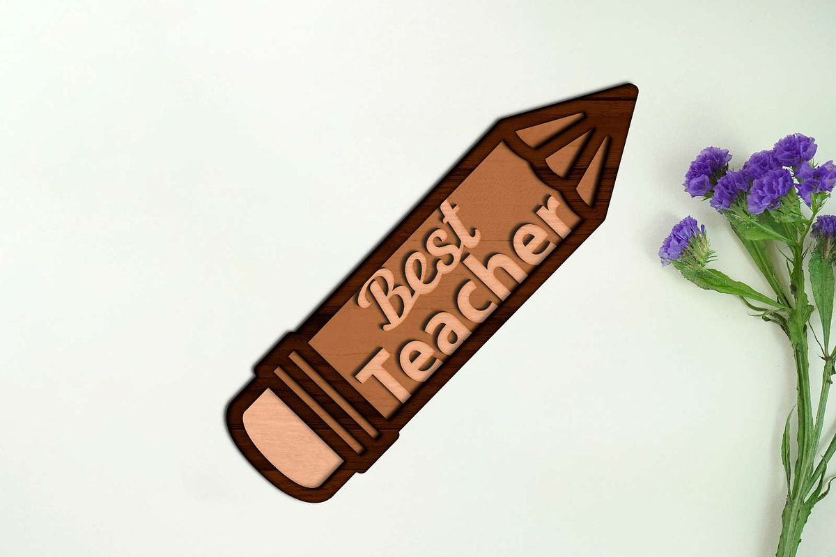 Pencil Set Decor Multilayer Template, a Templates & Theme by LaserCutano (Photo 3 of 11)