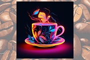 Neon Coffee Cups Graphic Bundle, a Graphic by Jay Major Designs (Thumbnail 6 of 6)