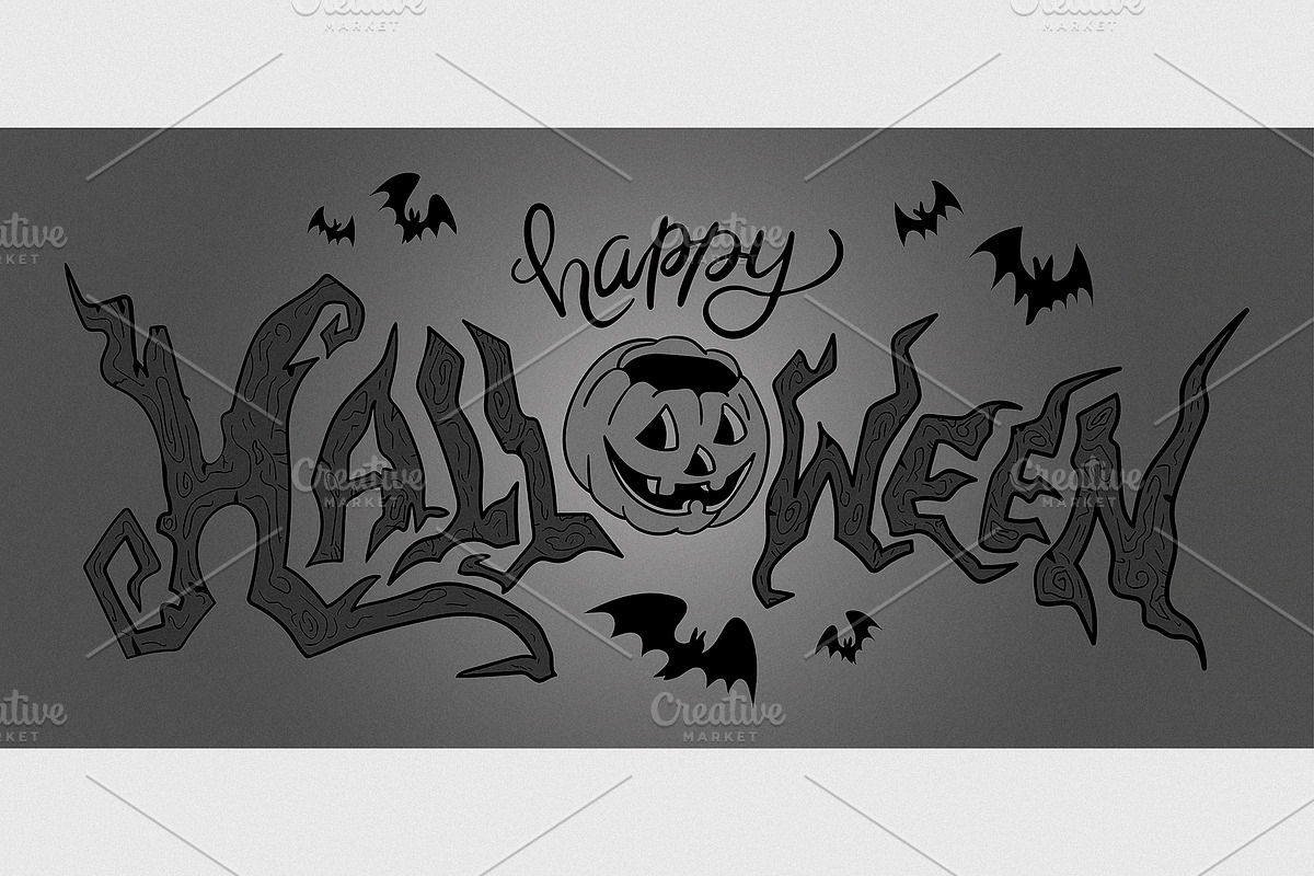 Halloween Retro Cartoon Collection, a Seasonal Illustration by Kokoshka (Photo 7 of 12)