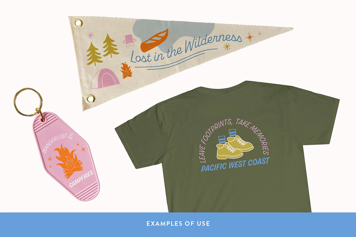 Outdoors Collection - Hiking/Camping, an Illustration by emilywhitedesign (Photo 7 of 7)