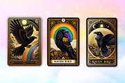 Raven Bird Tarot Card Sublimation, a Work Illustration by Dream Creation (Thumbnail 3 of 4)