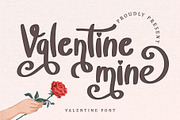 Valentine Mine-Modern Calligraphy, a Script Font by alifryanzulfikar (Thumbnail 1 of 7)