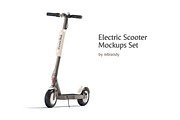 Electric Scooter Mockups Set, an Advertising Mockup by rebrandy (Thumbnail 1 of 8)