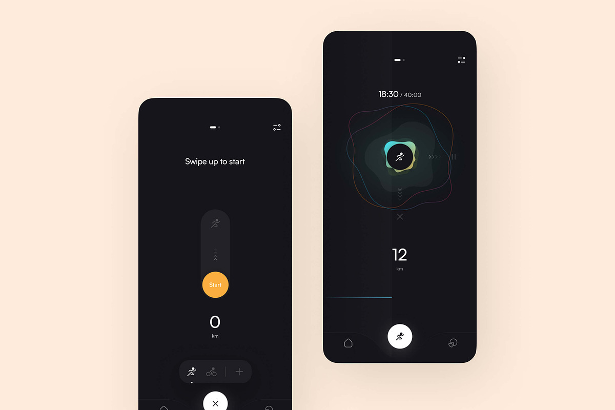 Cycles iOS Sport App Figma UI Kit, an App Template by EGO Creative Innovations (Photo 4 of 8)