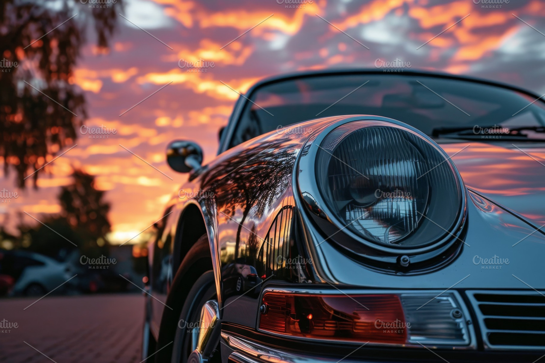 A car is parked on the side of a roa, a Photo by Iftikhar Alam