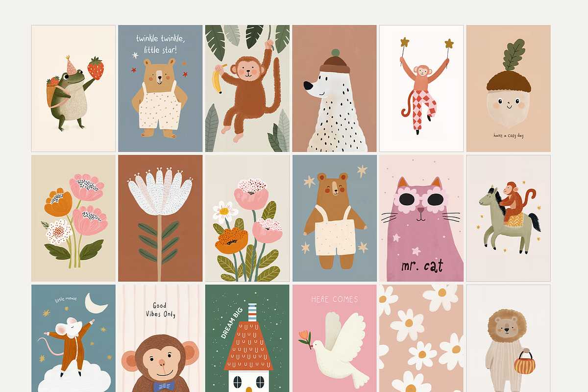 Pretty in Print - 150 Kids Posters, a Background Graphic by Muse Artist (Photo 13 of 16)