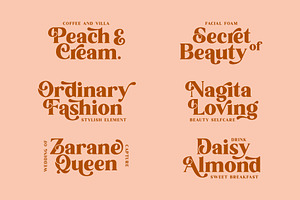 Sunshine Orange - Retro Serif Font