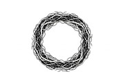 Hand Drawn Wreath Frame Bundle, an Illustration by yasushie (Thumbnail 26 of 51)