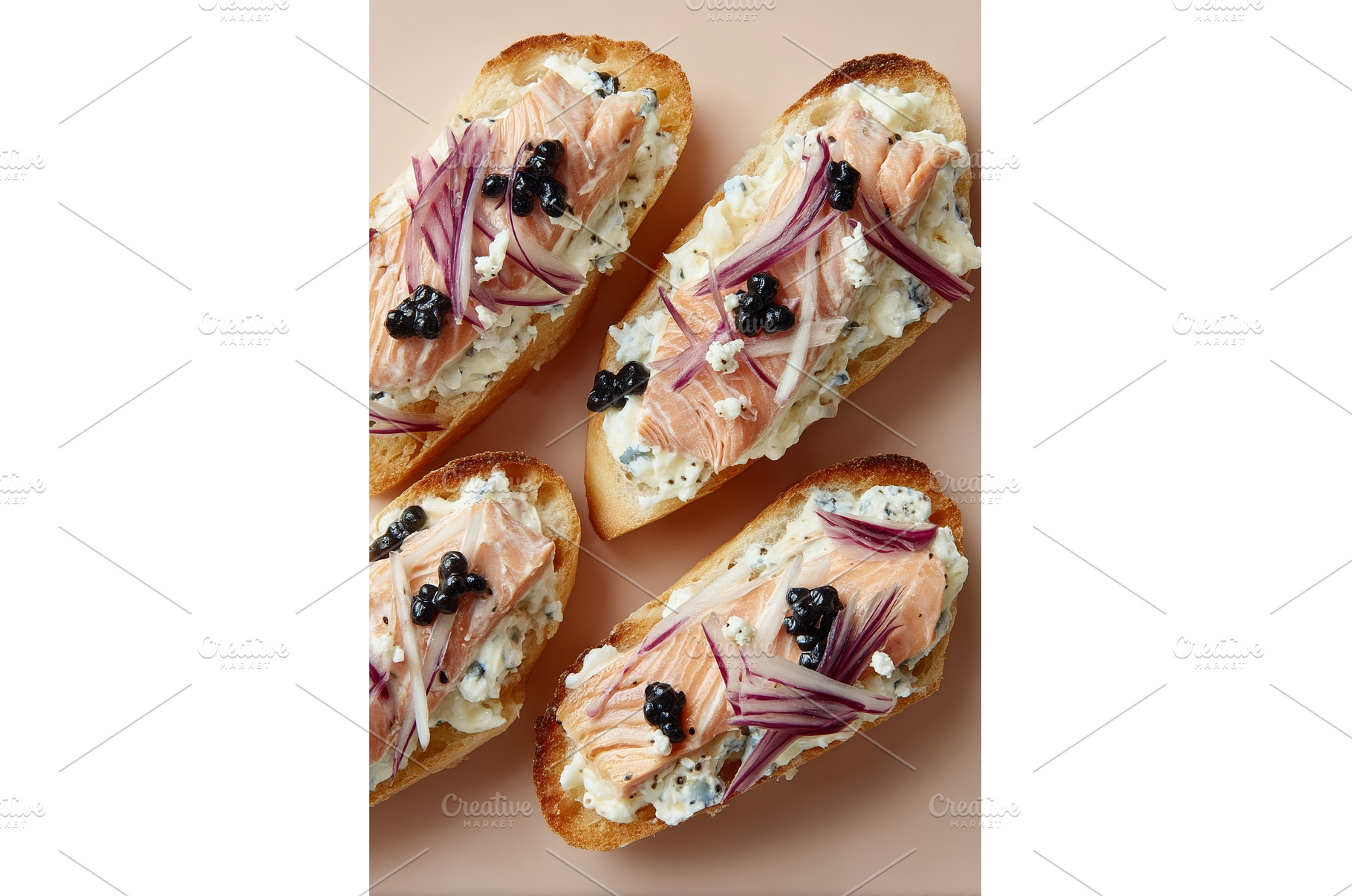A selection of bruschetta featuring, a Food & Drink Photo by ZinetroN