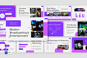 Modern Broadcasting & Entertainment, a Presentation Template by Loin Studio (Thumbnail 1 of 4)