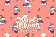 Snowflakes Holidays Seamless Set, a Pattern Graphic by MuseBloomDesigns (Thumbnail 19 of 29)
