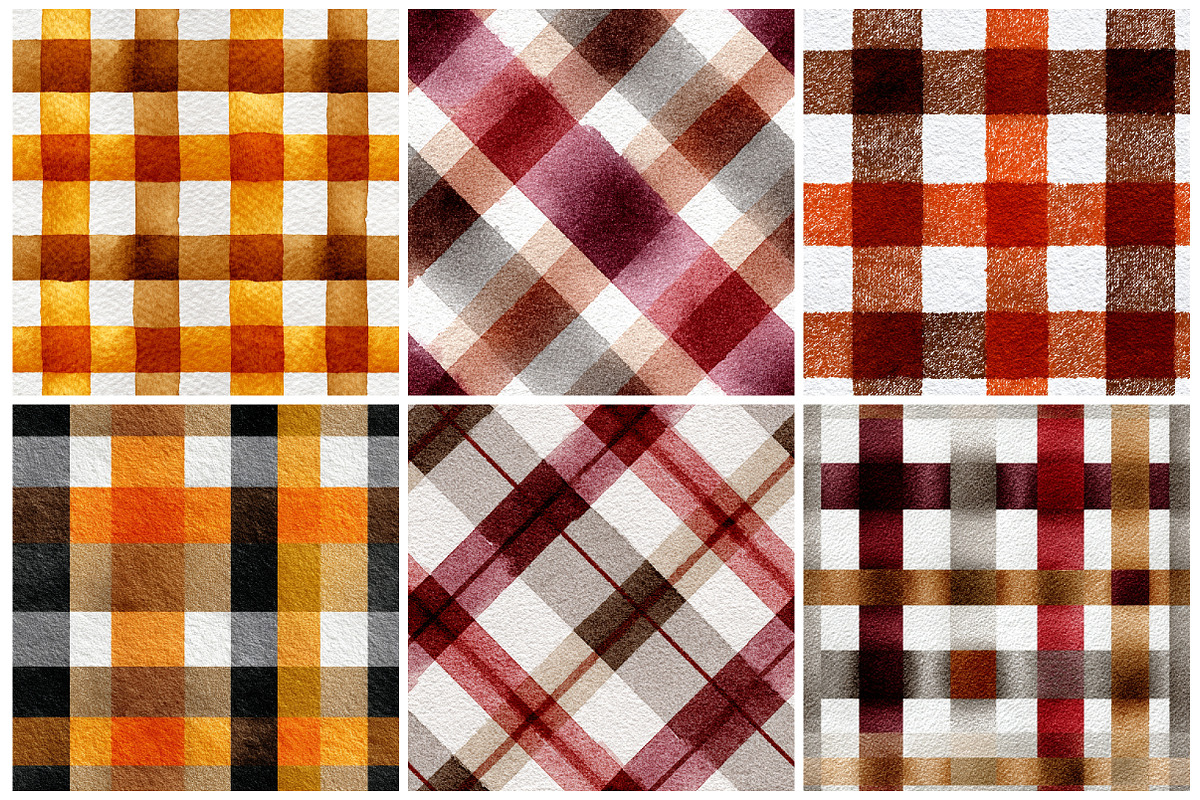 Autumn Plaid Seamless Pattern, a Texture Graphic by CitraGraphics (Photo 4 of 7)