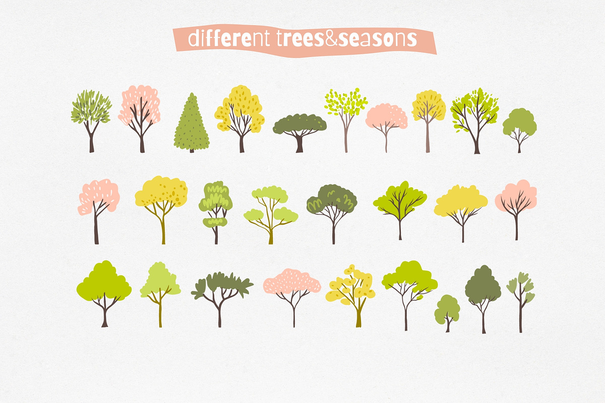 Vector Trees Collection, an Object Graphic by Anna's Creative Store (Photo 2 of 4)