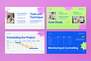 Blue Project Management Google Slide, a Presentation Template by graphicook (Thumbnail 4 of 5)