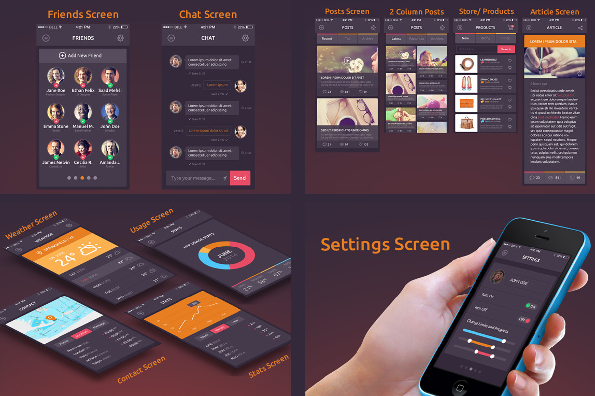 (33% OFF) DO! - Mobile UI Kit, an UI Kit Template by Pixel Strawberry (Photo 5 of 5)