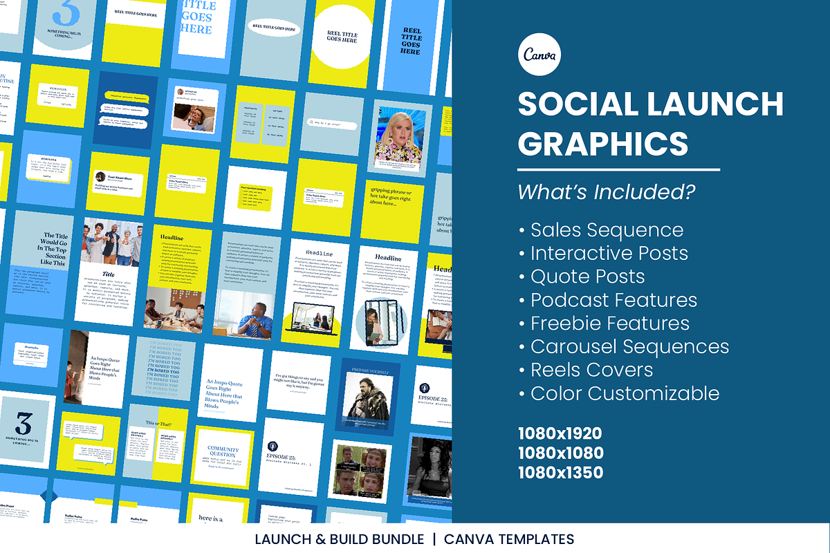 Simple Canva Branding Launch Bundle, a Social Media Template by WorkShy Studio (Photo 10 of 21)