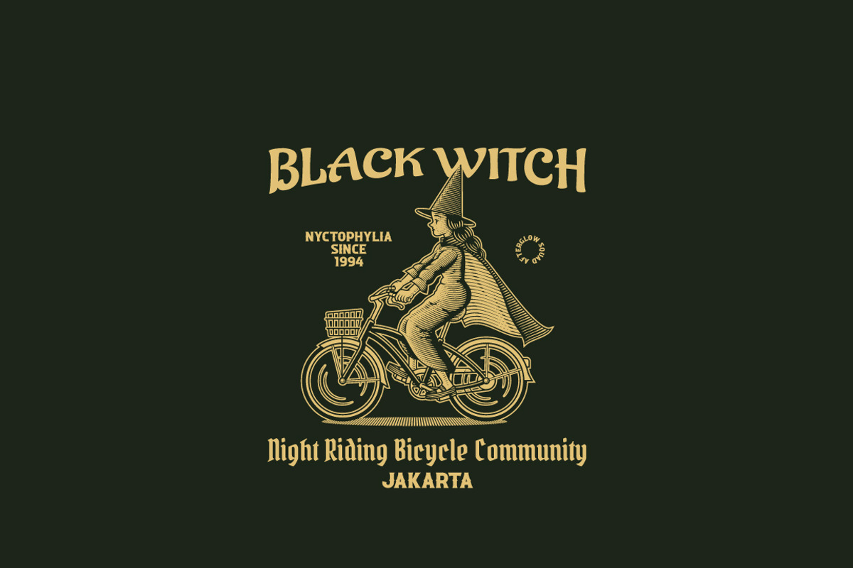 Black Witch Logo Template, a Branding & Logo Template by Kreasi Malam (Photo 4 of 8)