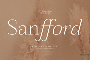 Sanfford A Modern Serif Font