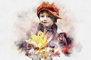 Realistic Watercolor Photoshop Fx