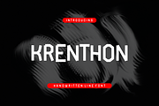 Krenthon - Font, a Handwritten Font by artchiles_design (Thumbnail 1 of 5)